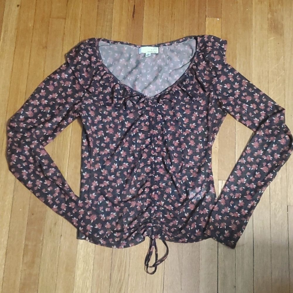 Ten Sixty Sherman Blouse NWOT size small Nordstrom Casual Longsleeve Coquette